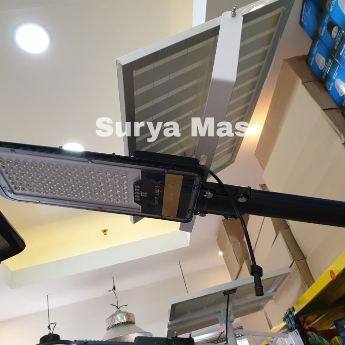 ✅Ready Lampu Solar Cell 80W Pju Led Solar Matahari 80 W Panel Surya 80 Watt Bisa Gojek