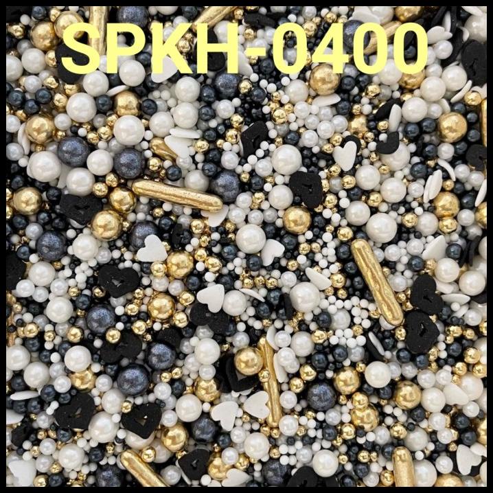 

GRATIS ONGKIR SPKH-0400 SPRINKLES SPRINGKEL TRIMIT 500GR MUTIARA HITAM PUTIH EMAS