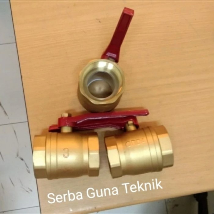 ✅Ori Ball Valve 2-1/2 Onda Kuningan Brass Stop Kran 400 Wog Drat 25 Inch Diskon