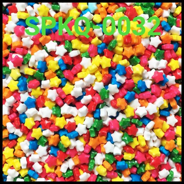 

GRATIS ONGKIR SPKQ-0032 SPRINKLES SPRINKLE SPRINKEL 250GR BINTANG RAINBOW