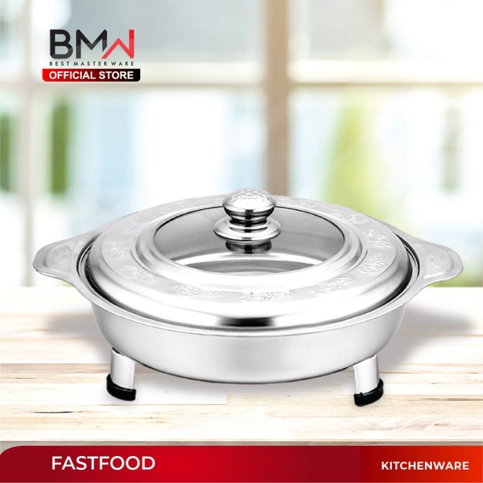 BMW KITCHEN WARE - TEMPAT PRASMANAN SET STAINLESS FAST FOOD WADAH SAJI