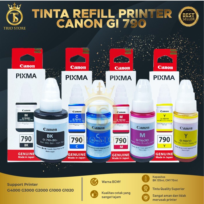 

Tinta Canon Gi-790 (1Set) (Gi 790) (Gi790) G1000 G2000 G3000 Promo Terbaru