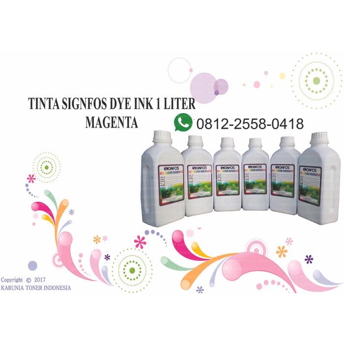 

Tinta Signfos Dye Ink 1 Liter Magenta