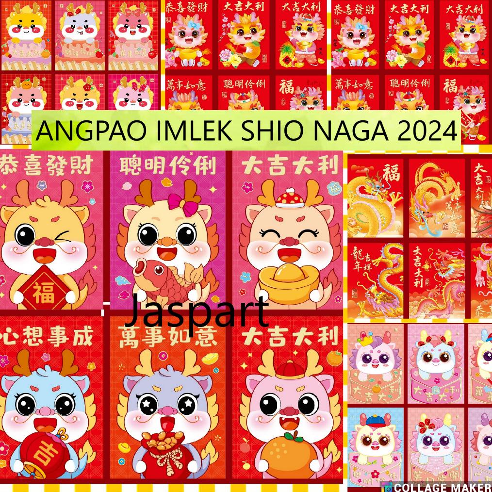 

Ready Stock! Angpao Imlek Pendek Shio Naga 2024 Hong Bao Fung Pau Murah Free Ongkir