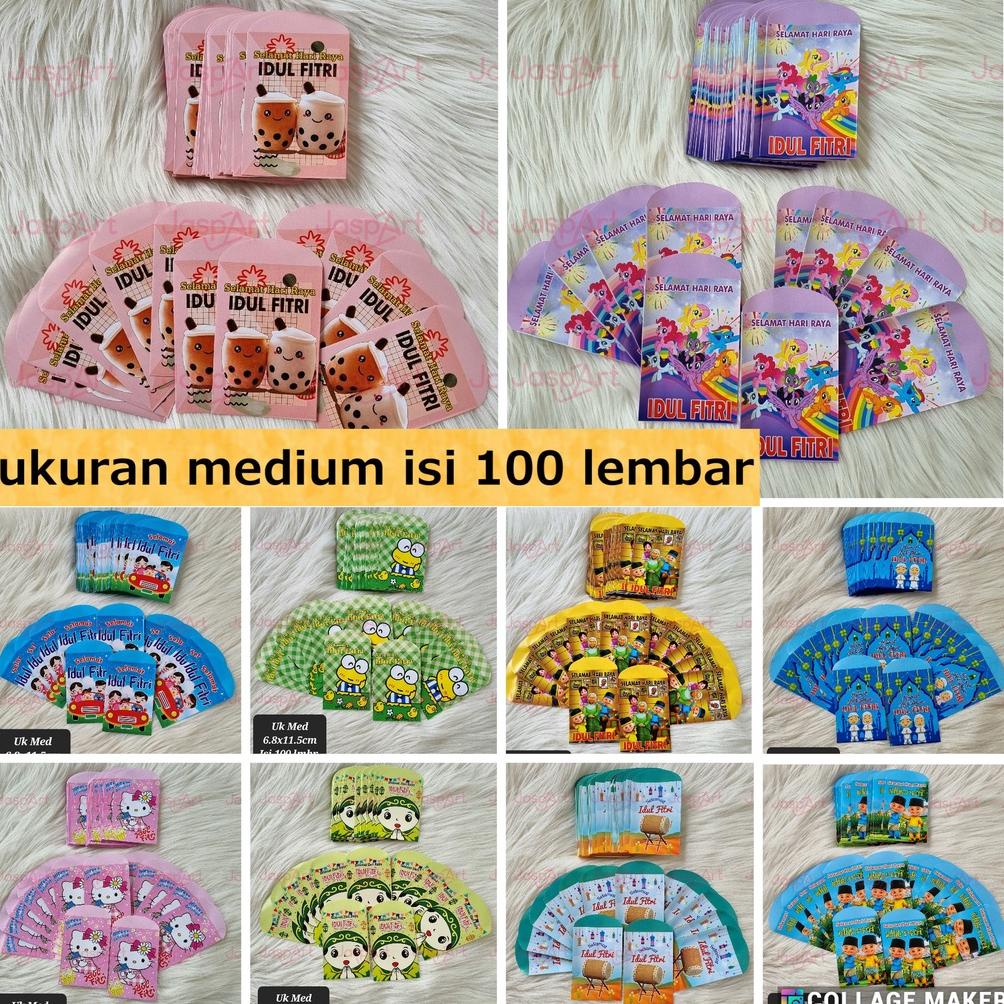 

Amplop Lebaran Idul Fitri Kemasan Isi 100 Lembar Ready Murah