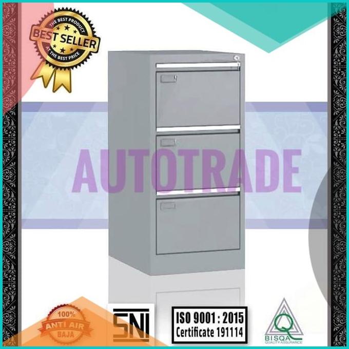 

FILLING CABINET LEMARI ARSIP FILE BESI 3 LACI V-303 ORIGINAL VIP MURA