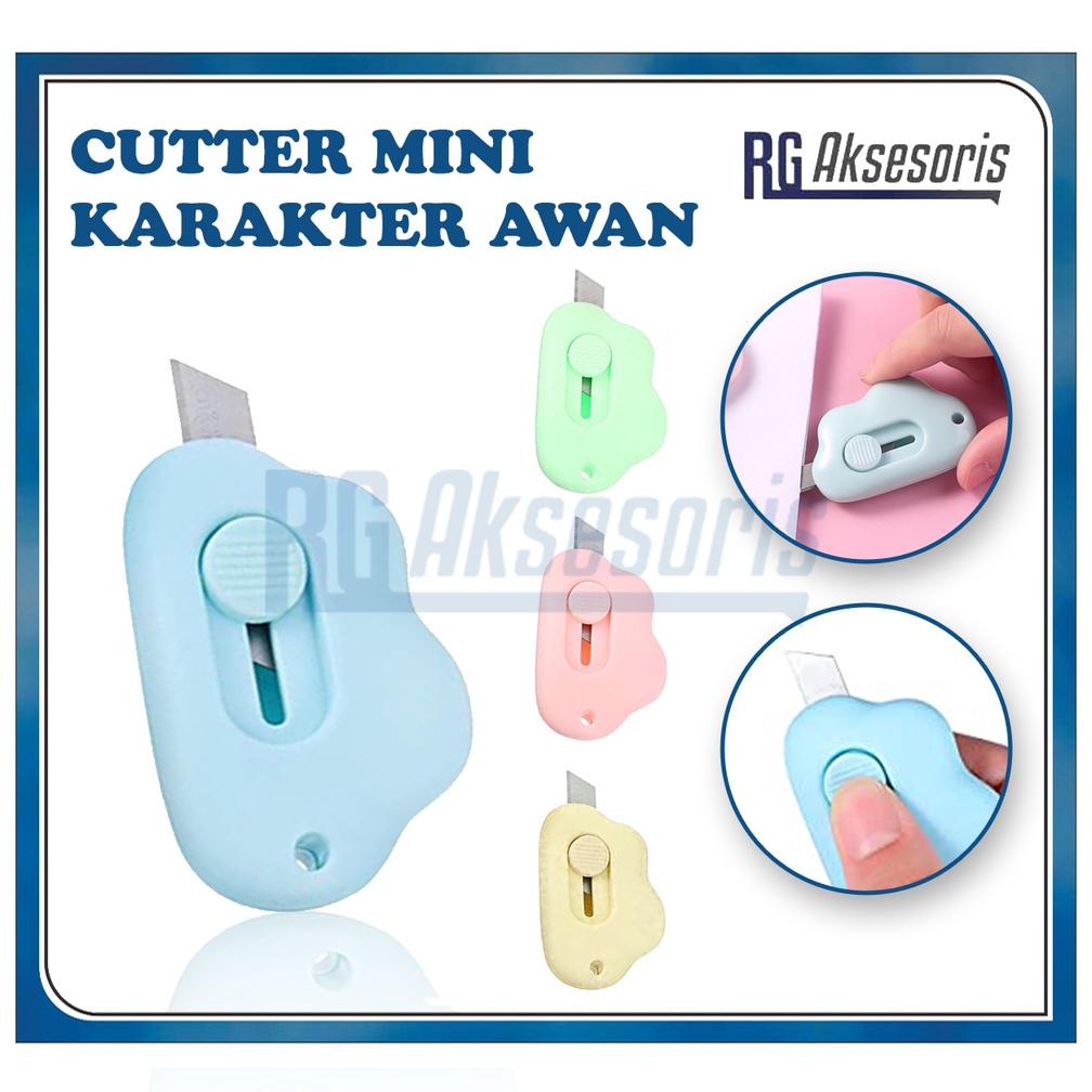 

RGAKSESORIS Cutter Mini Karakter AWAN Pisau Pemotong Mini / Cloud Shape Cutter Kecil for School and Art Safety