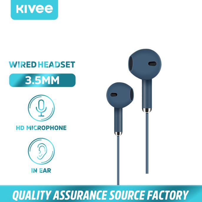In-Ear Earphones KIVEE Wired Earphone Mic 3.5mm Android