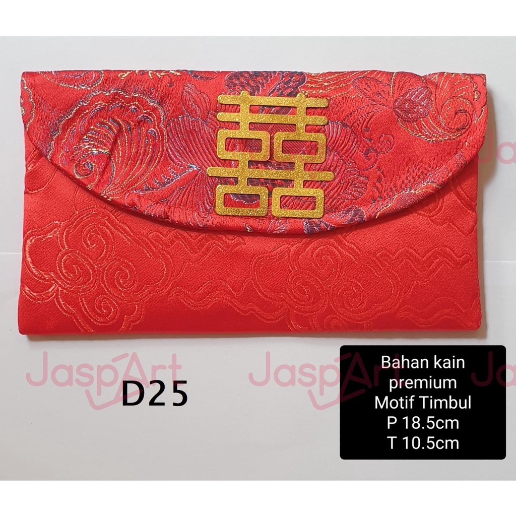 

Angpao Imlek Kain Premium Bentuk Dompet Angpao Sangjit Wedding Hongbao Lamaran Kawinan Engagement