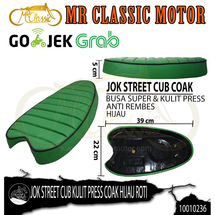 Ready Jok Custom Variasi Street Cub Press Coak Hitam
