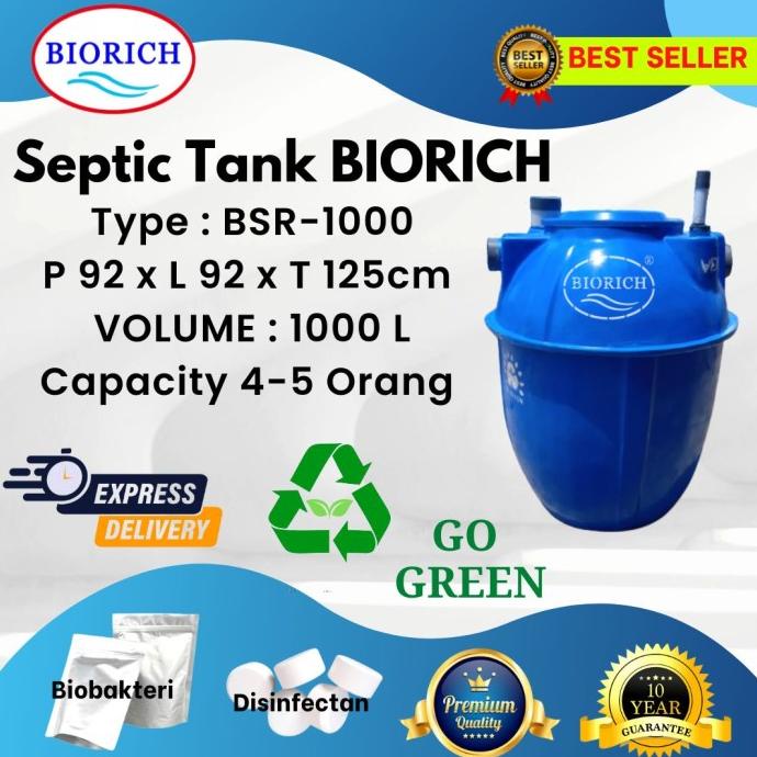 Septic Tank Bio, Biotech, Biofil, Tangki Septik Biotank 1000 Liter