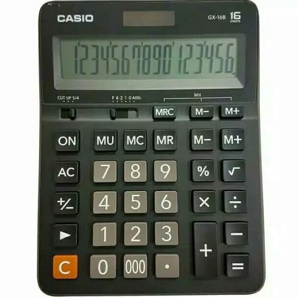 

kalkulator calculator casio meja dagang office casio gx-16b gk16b ori