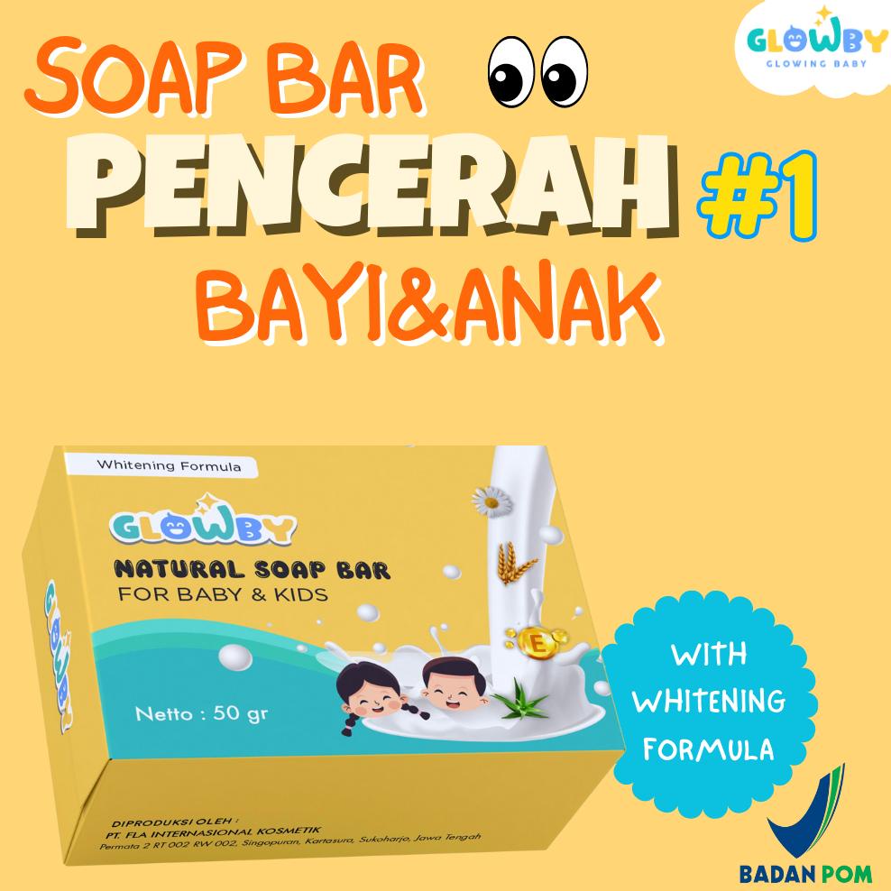 Hot Sale (Glowby) Sabun Pemutih dan Pencerah Kulit Bayi Anak .,