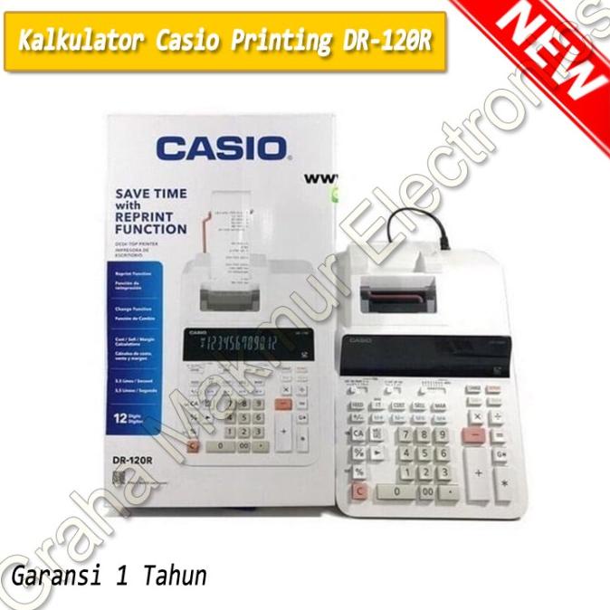 

Kalkulator Casio Printing DR-120R (Calculator Original Asli DR 120 R)