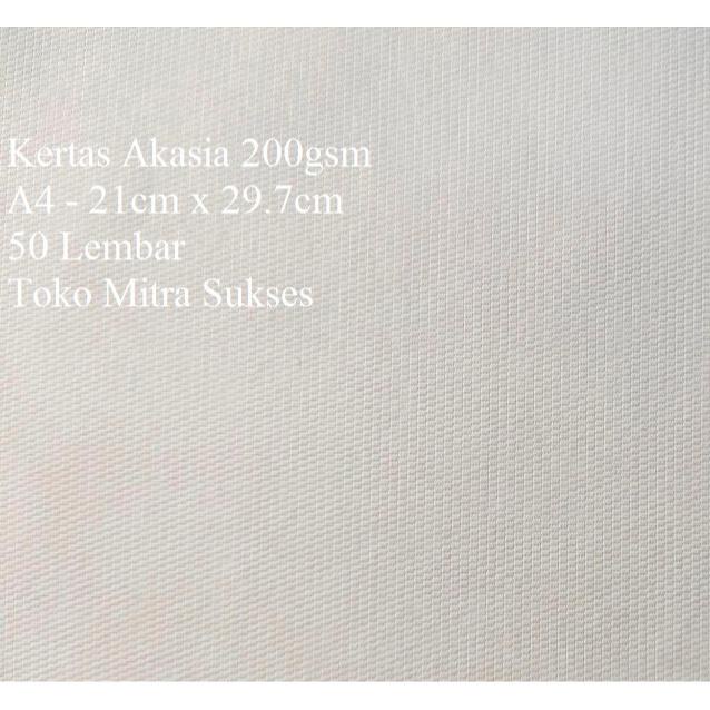 

Terbaik! 50 Lembar Kertas Akasia 200gsm A4 ~