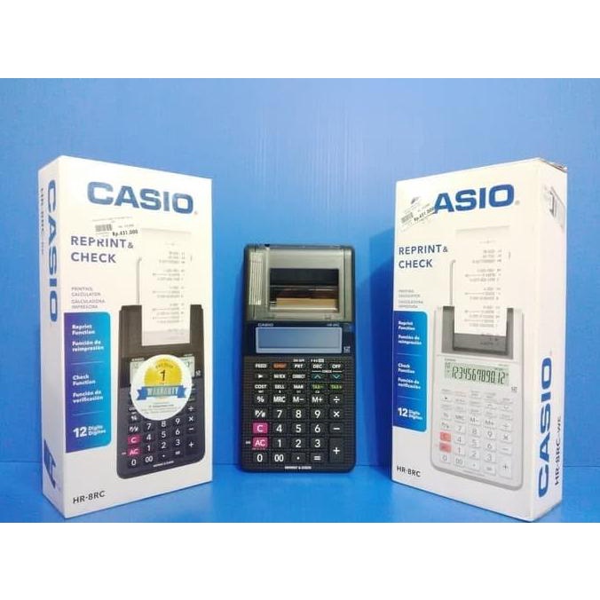 

JUAL Casio HR-8 RC REPRINT CHECK Print Kalkulator Calculator 8RC HR8RC