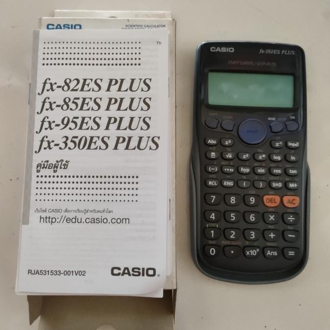 

KALKULATOR CASIO fx-350ES PLUS BK (SCIENTIFIC 12 DIGIT) JAMIN ORIGINAL