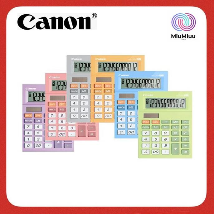 

KALKULATOR MEJA KANTOR SEKOLAH 12 DIGIT CANON AS-120V COLOR SERIES