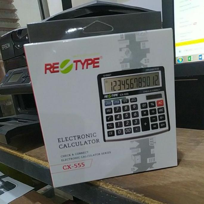 

KALCULATOR MERK RE TYPE CX-555/ Kalkultator 12 Digit