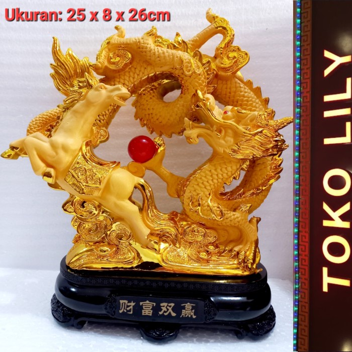 [Original] Pajangan Kuda Naga Sheng Yi Xing Lung / Figurine Kuda Naga Feng Shui Bisa Sameday