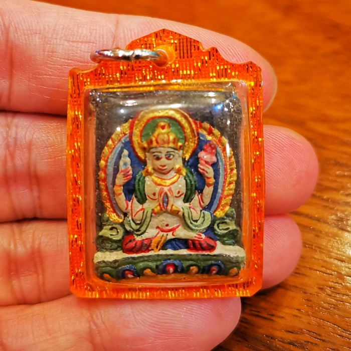 [Ori] Amulet. Tantra Chenrezig Kwan Im Tibetan Pendant Blessing Dharma Pills Bisa Sameday