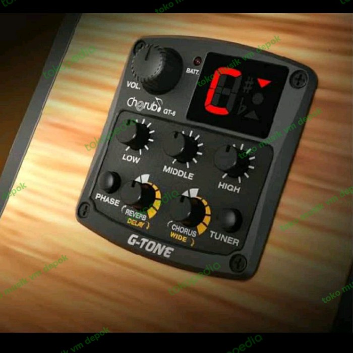 [Ori] Preamp Equalizer Cherub G-Tone Gt6 Gt 6 Pickup Gitar Akustik Bisa Gojek