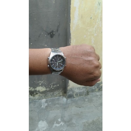 jam tangan CASIO WVQ 500DJ analog digital second bekas original
