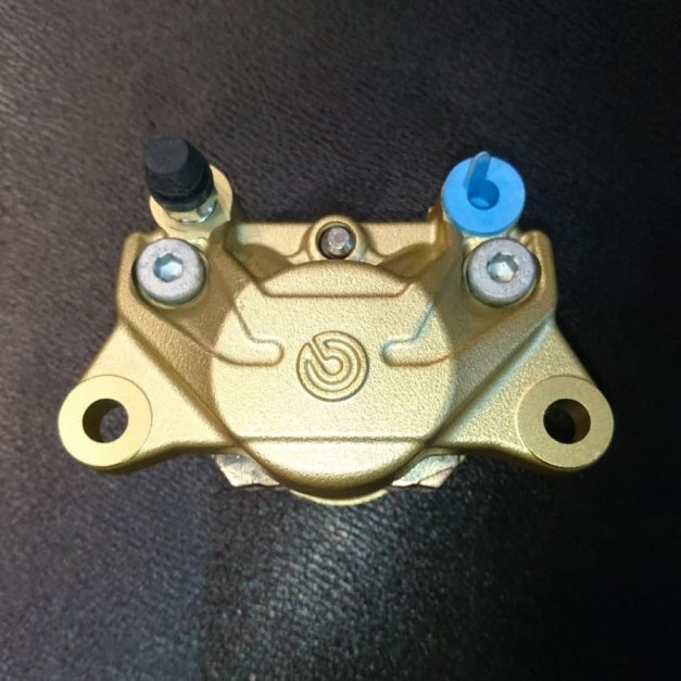 [Baru] Kaliper Brembo 1 Pin 2 Piston Gold Original Brembo Terbaru
