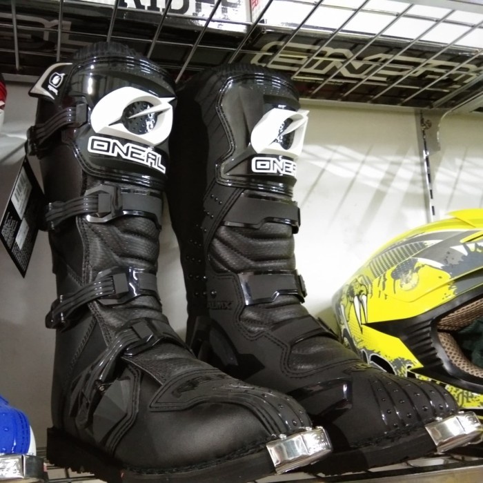 [New Ori] Boots Motorcross Oneal Full Black Bisa Gojek