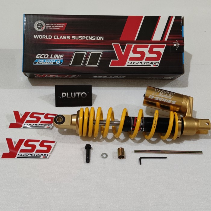 [Baru] Shock Yss C Euro 330 Mm Tabung Bawah Vario 125 / Vario 150 Yellow/Gold Limited