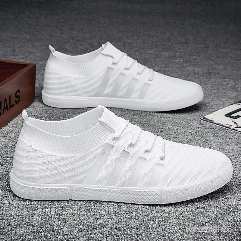 Sepatu Flying Woven Jaring Merah Pria2023Sepatu Kets Olahraga Kasual Pria, Sepatu Sneakers Modis Gay