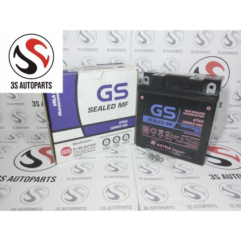 Aki Motor  Yamaha Mio Smile /Mio Garnis/Mio old Aki Kering ZEUS GM5Z -3B Aki Kering Mio Sporty Mio s