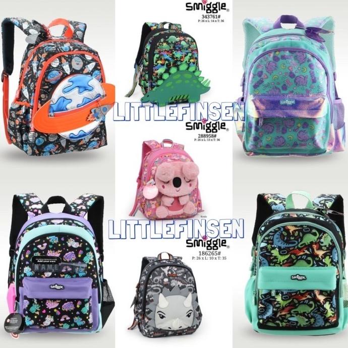 Terlaris Tas Smiggle Anak/Ransel Smiggle Tk/Tas Smiggle Anak Dino Stok Terbatas