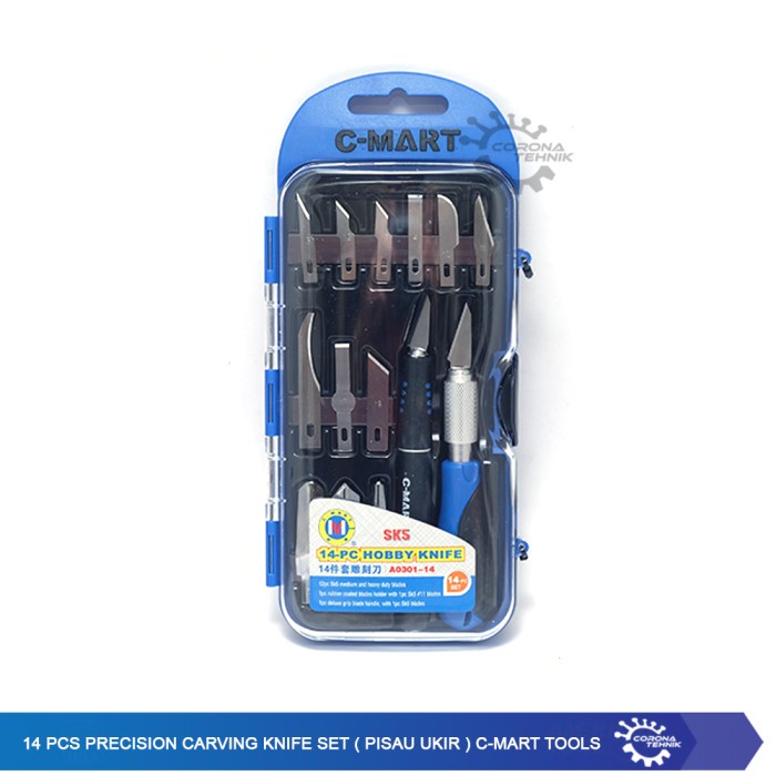 

14 Pcs Precision Carving Knife Set ( Pisau Ukir ) C-Mart Tools star