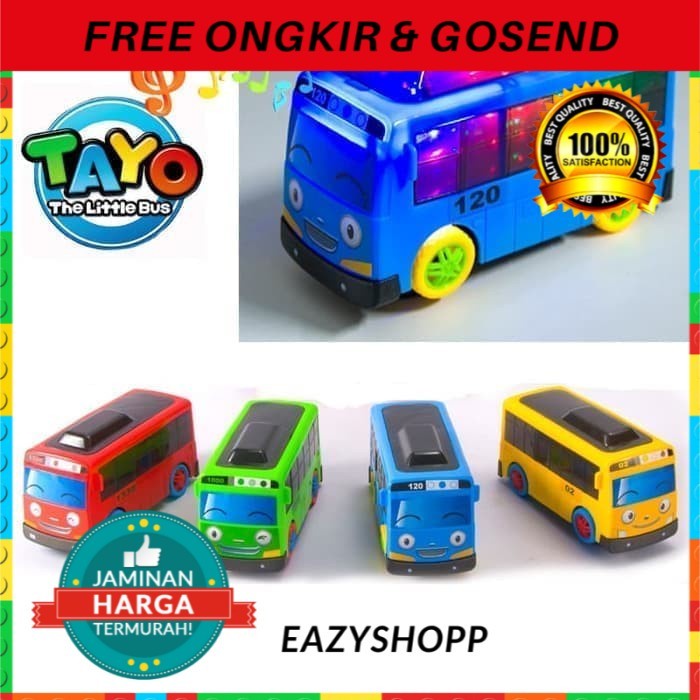 DISKON SPESIAL MOBIL MOBILAN BUS TAYO MAINAN ANAK EDUKASI LAMPU MUSIC 1 2 3 4 5 TAHUN TERBARU