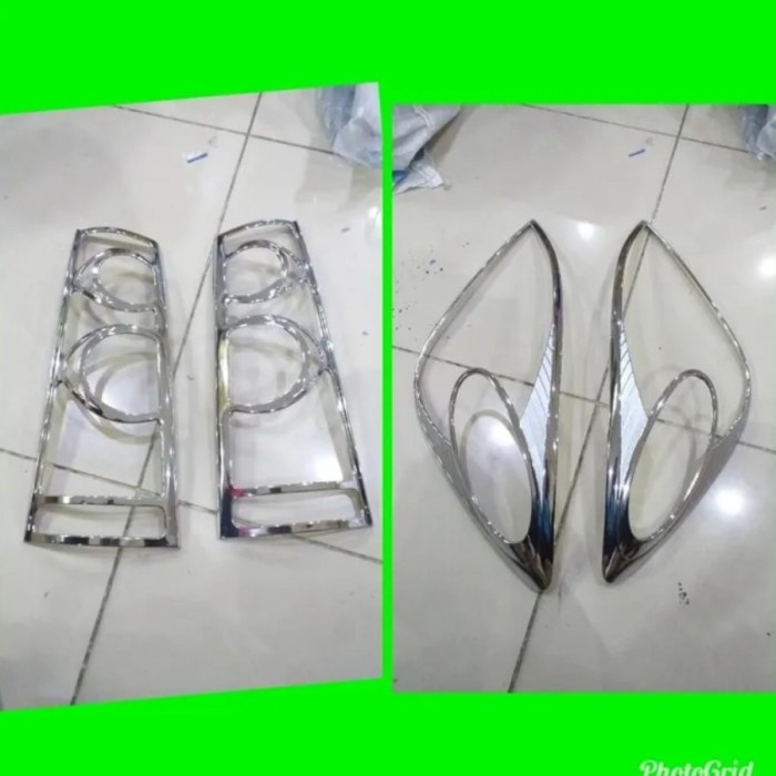 Garnish List Lampu Depan Belakang Mobil Avanza/Xenia 2008-2011 CHROME best