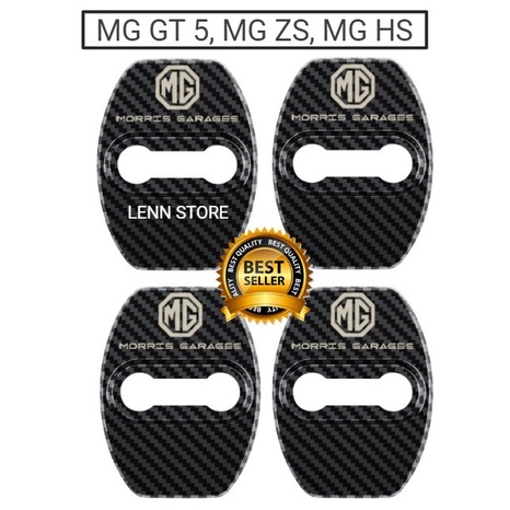 Cover Door Lock Pelindung Pintu Carbon Fiber MG GT 5, MG ZS, MG HS star