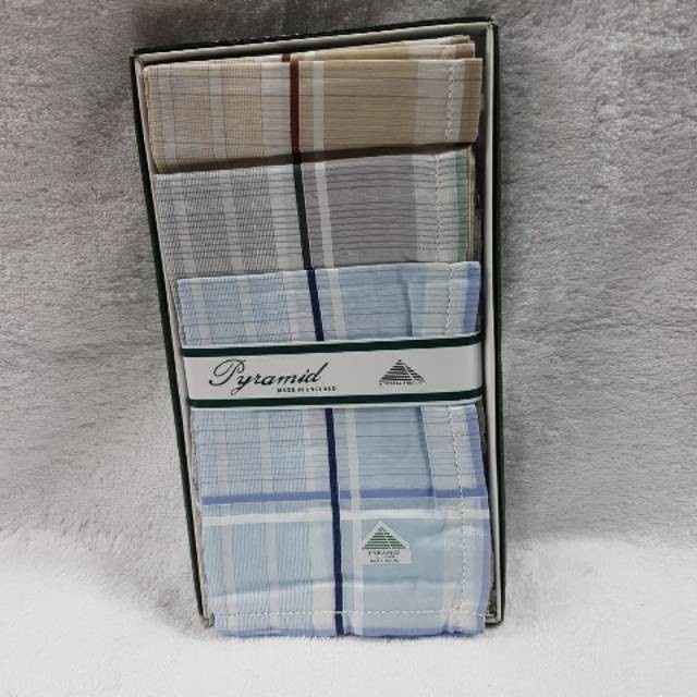 Random Merk Pc 6 Motif Pyramid Pria Saputangan