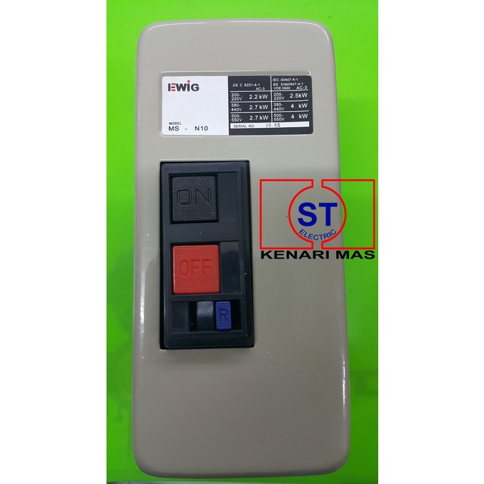 [New] Msn10 / Ms-N10 Motor Stater / Soft Stater / Motor On/Off Ewig Dol Diskon