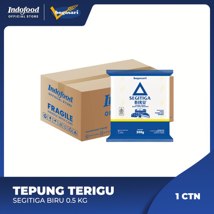 

Populer 1 ctn - Tepung Terigu Segitiga Biru 0.5 kg