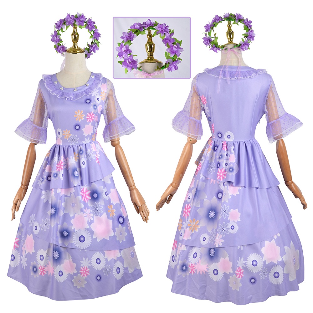 Encanto cosplay Isabella cosplay costume and Isabella wig