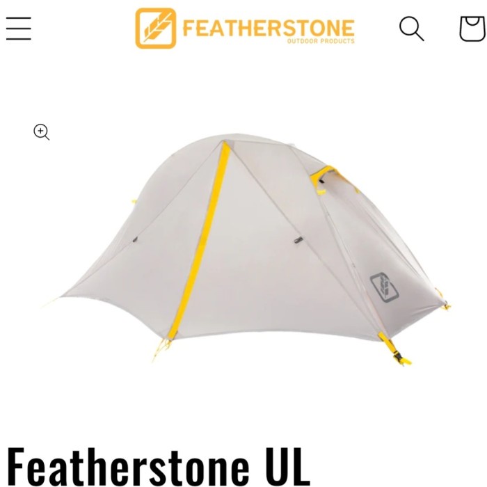 tenda featherstone ul ultralight 1p u orang gunung nylond 20 d