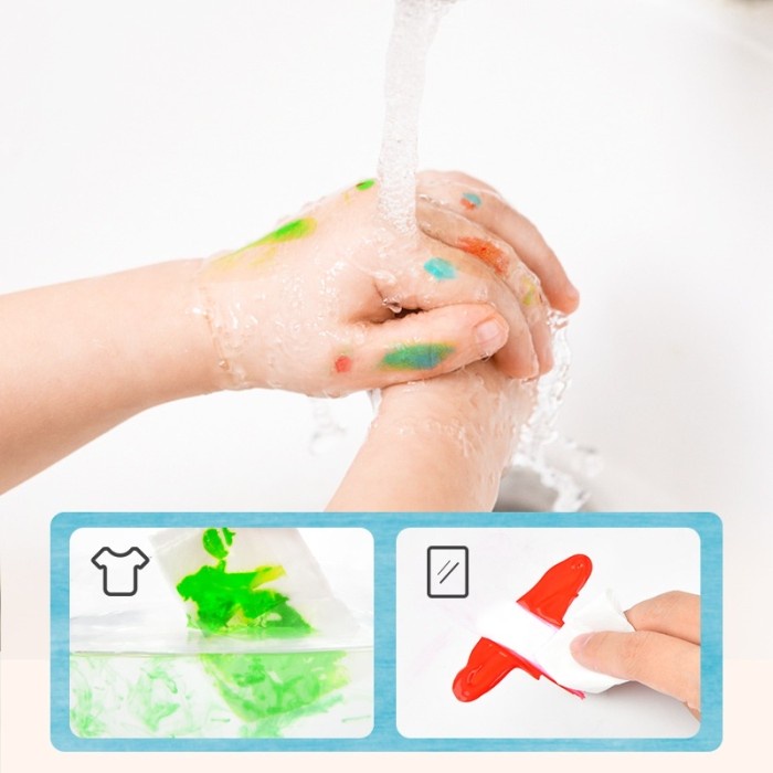 

MIDEER FINGER PAINT 12 COLOURS WASHABLE CAT AIR MAINAN EDUKASI ANAK ORIGINAL TERBARU