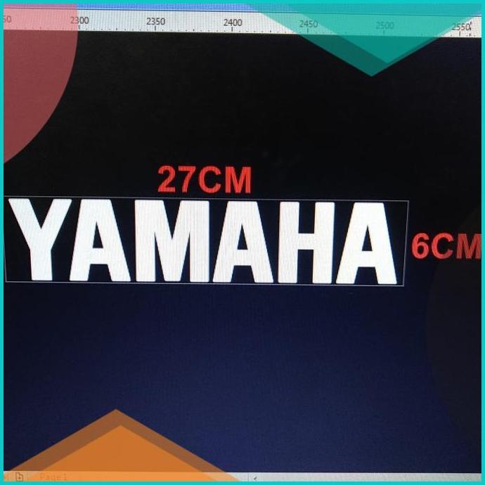 

Cutting Sticker YAMAHA 27cm bahan oracal 20JVLZ3 tools n parts Z