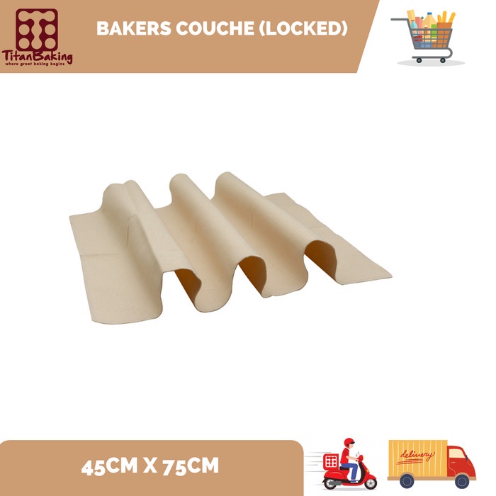 

Promo Baker'S Couche /Proofing Cloth /Baking Linen (Locked) 45X75 Cm