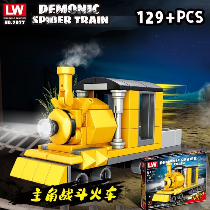 Choo Choo Charles LEGO Horror Game Charles Kereta Kecil Thomas Spider - Yellow-Med04