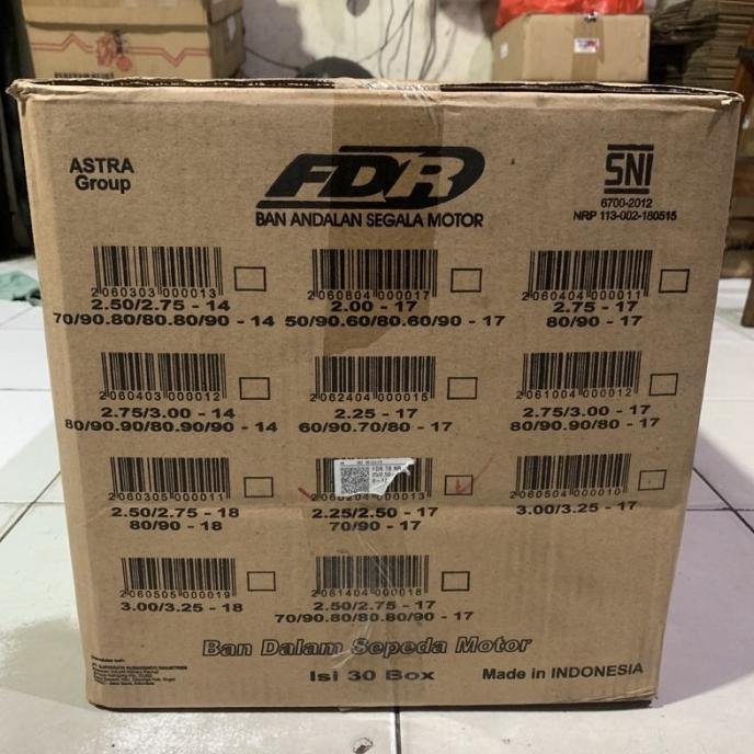 BAN DALAM FDR RING 17 UKURAN 225 ATAU 250 1DUS