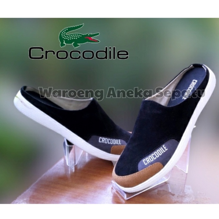 Sepatu Sandal Casual CROCODILE Unisex Slip On Footwear Pria Sepatu sandal casual Sepatu Sandal Selop