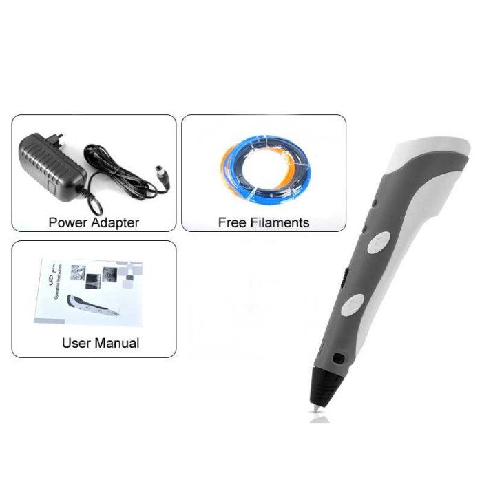 

Murah 3D Stereoscopic Printing Pen For 3D Drawing - Rp-100A _.