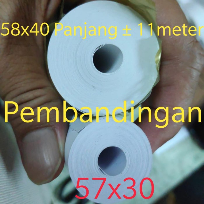 

Promo Kertas Thermal Edc Kertas Struck Struk Kertas Kasir Paper Roll 58X40